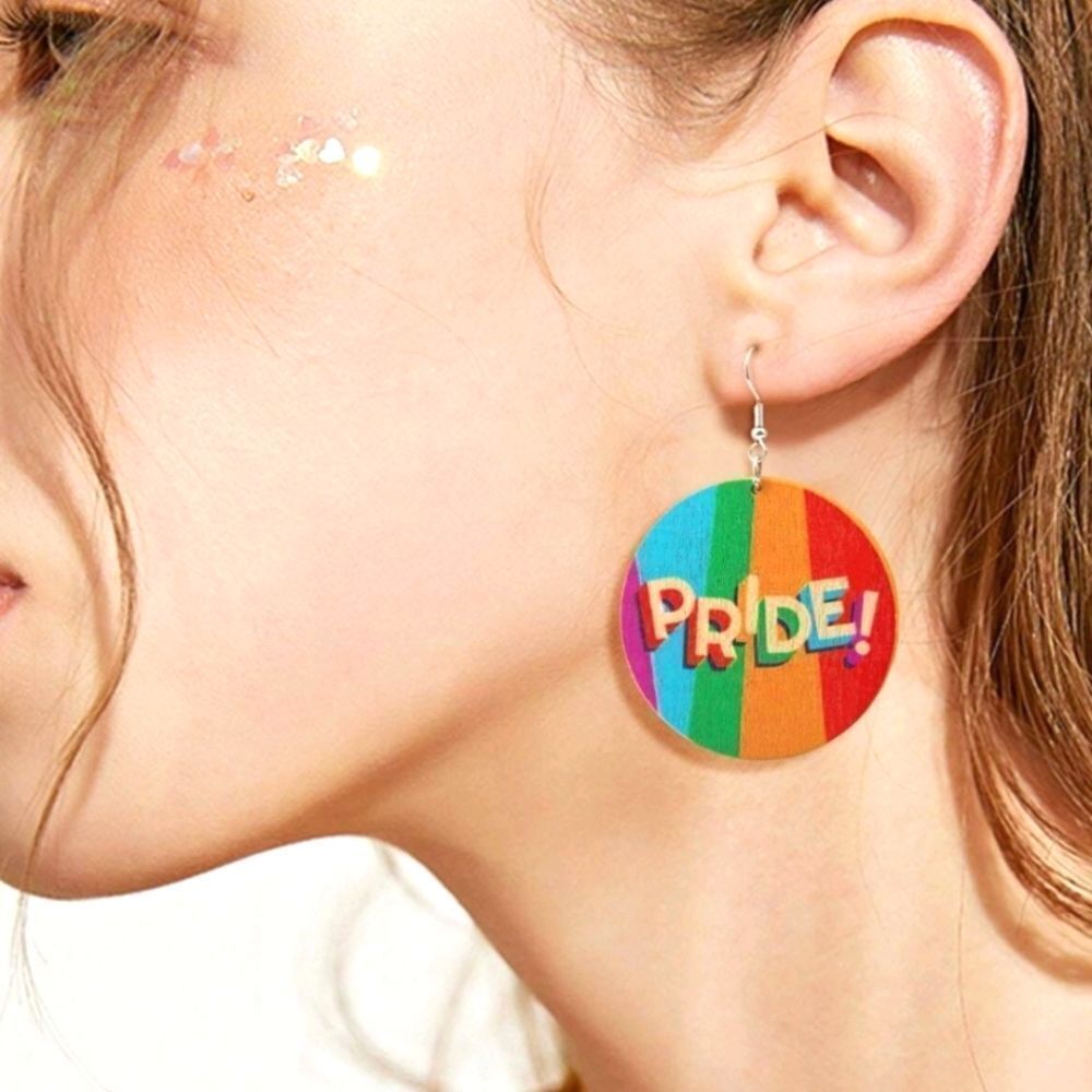 Rainbow Super cute women rainbow pride earrings